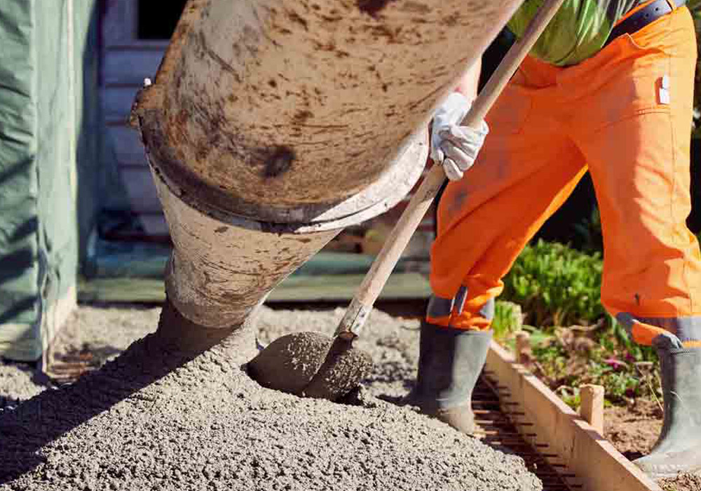 Concrete installation by Florida licensed general contractor